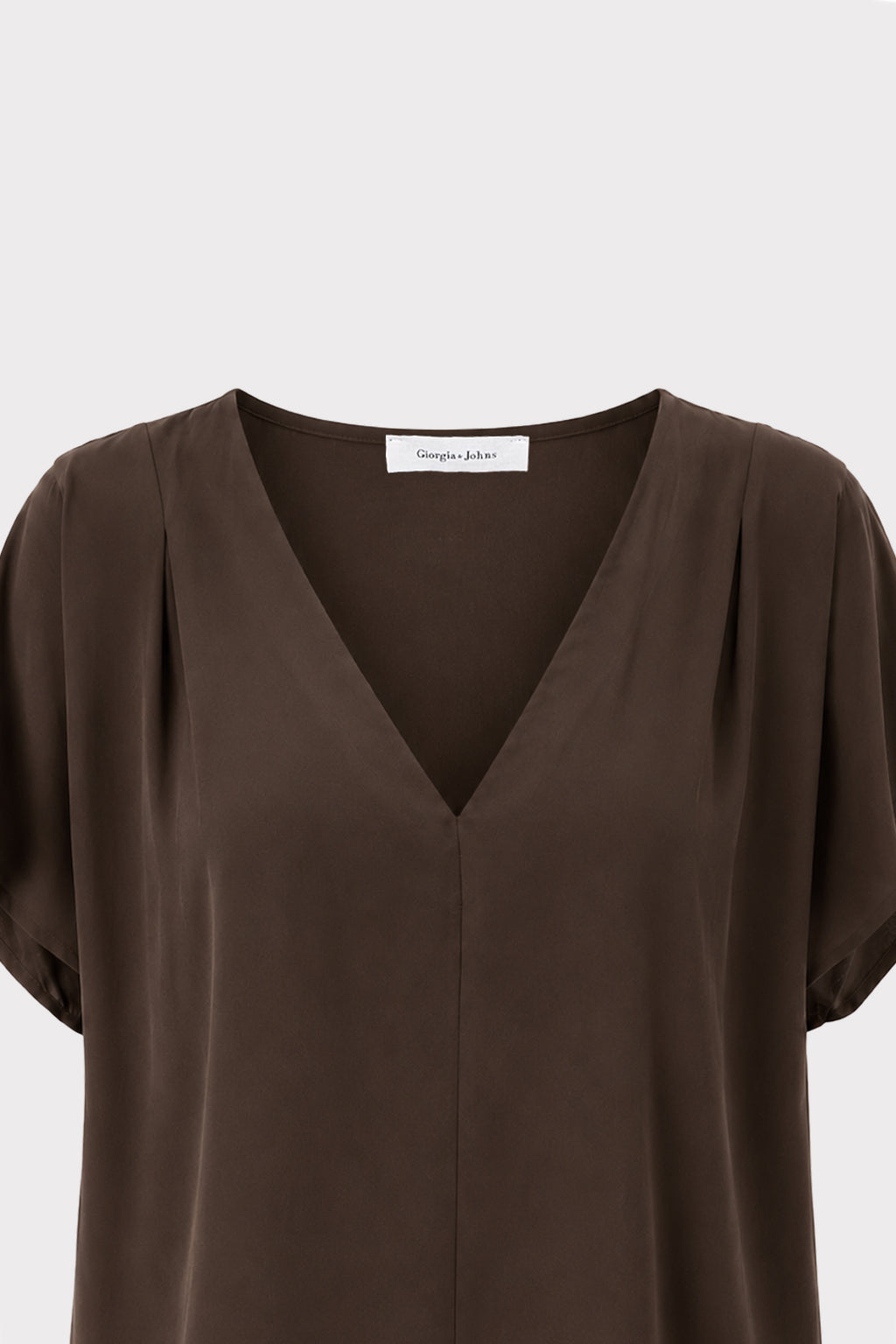 Blusa fluida scollo a V