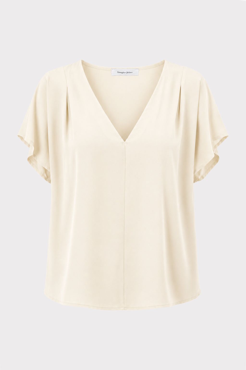 Blusa fluida scollo a V