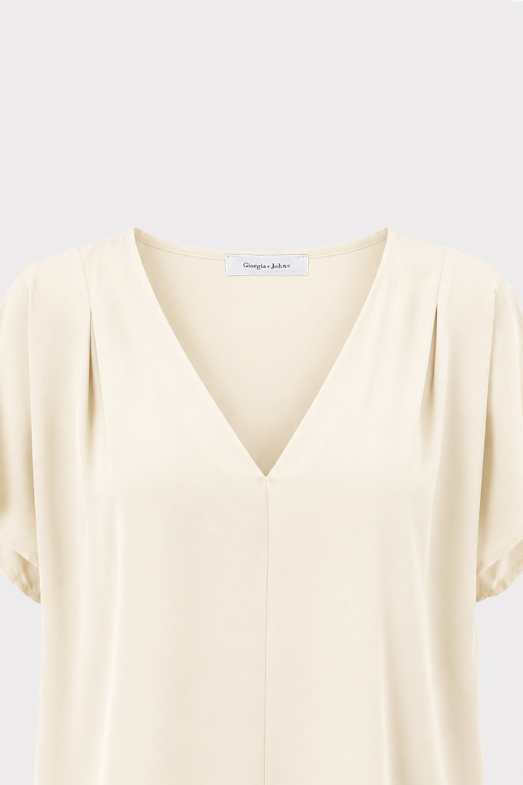 Blusa fluida scollo a V