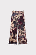 Pantalone ciniglia stampa fiori