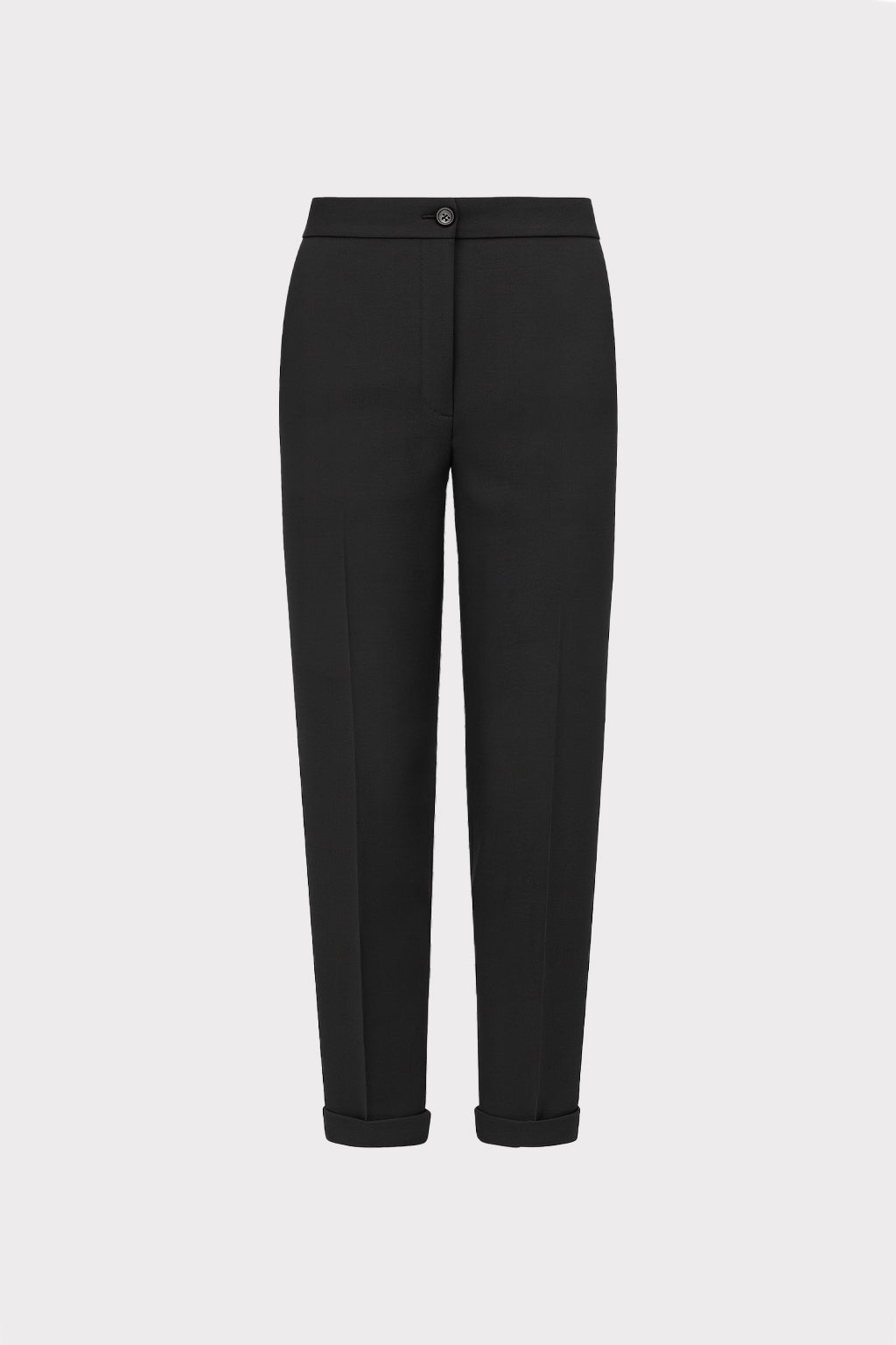 Pantalone regular tessuto nido d’ape