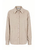 Camicia over con microstrass