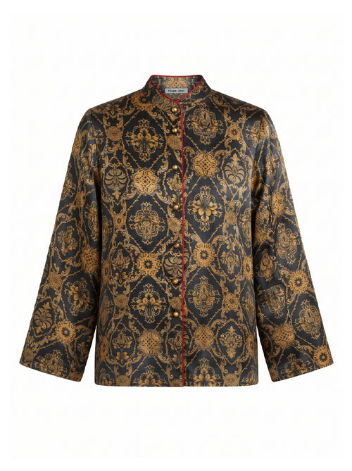 Camicia stampa damascata