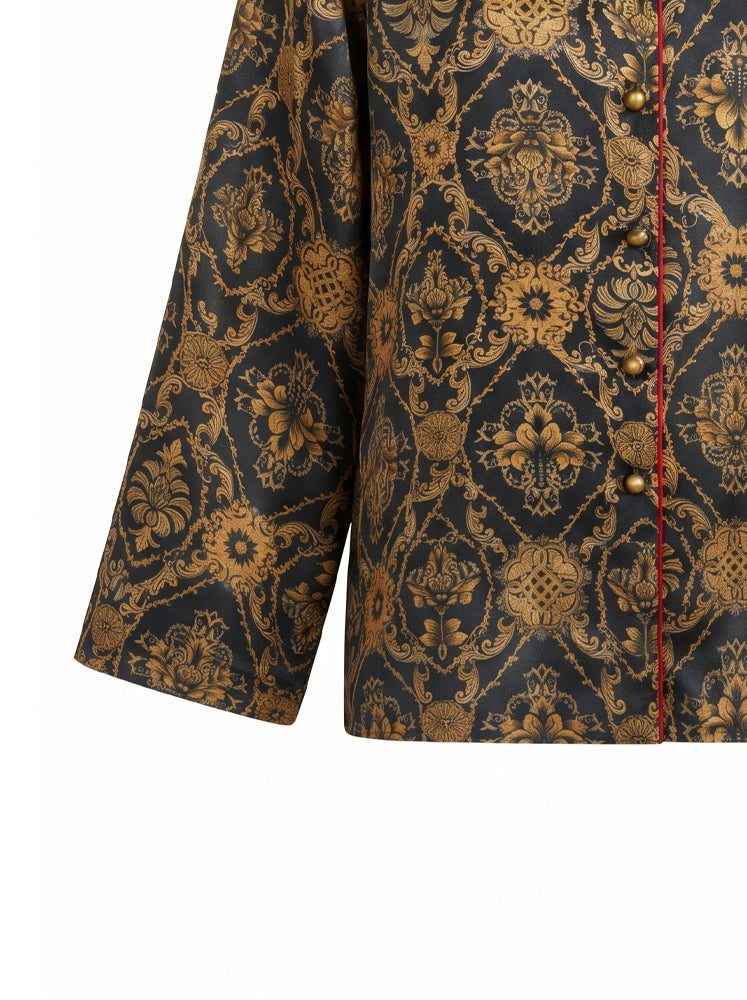 Camicia stampa damascata