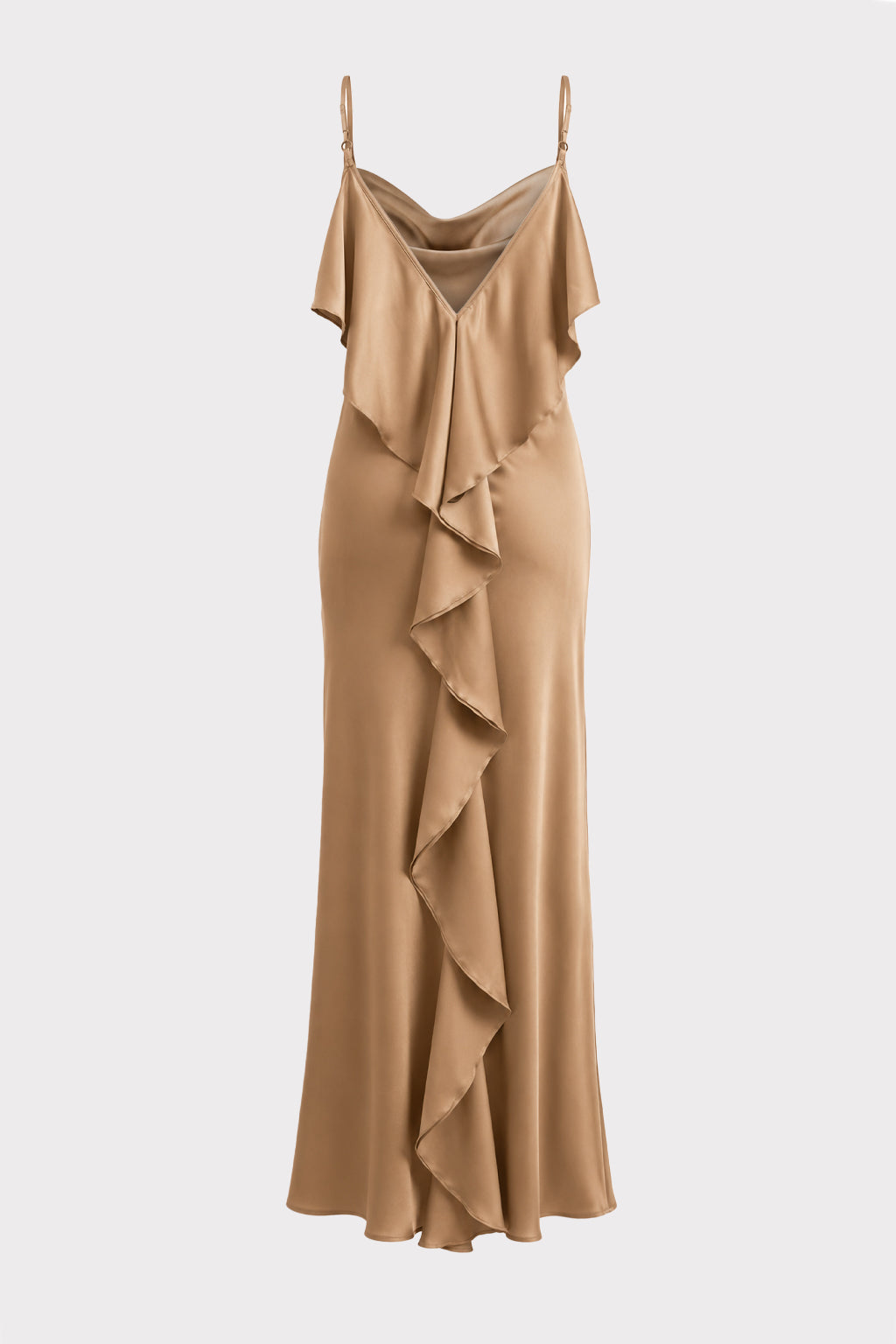 Abito midi con rouches