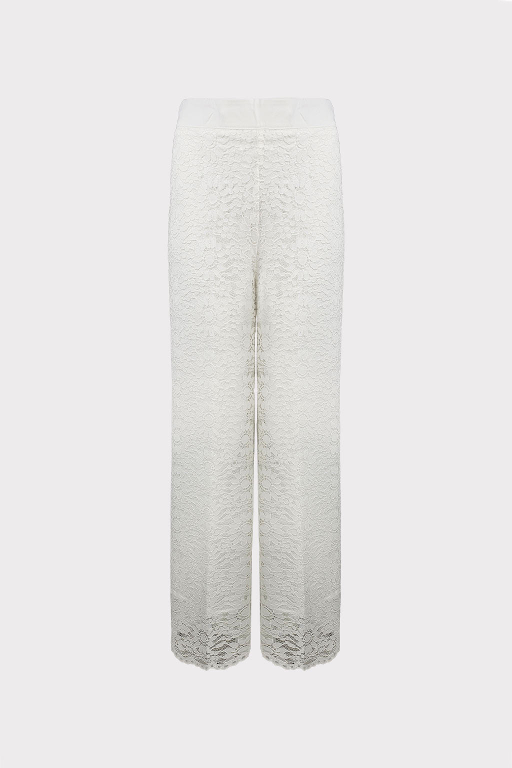 Pantalone ricami in pizzo