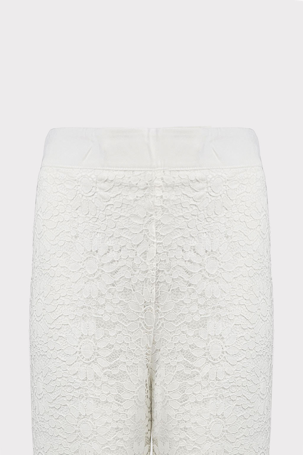 Pantalone ricami in pizzo