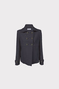 Cappotto doppiopetto bottoni militari