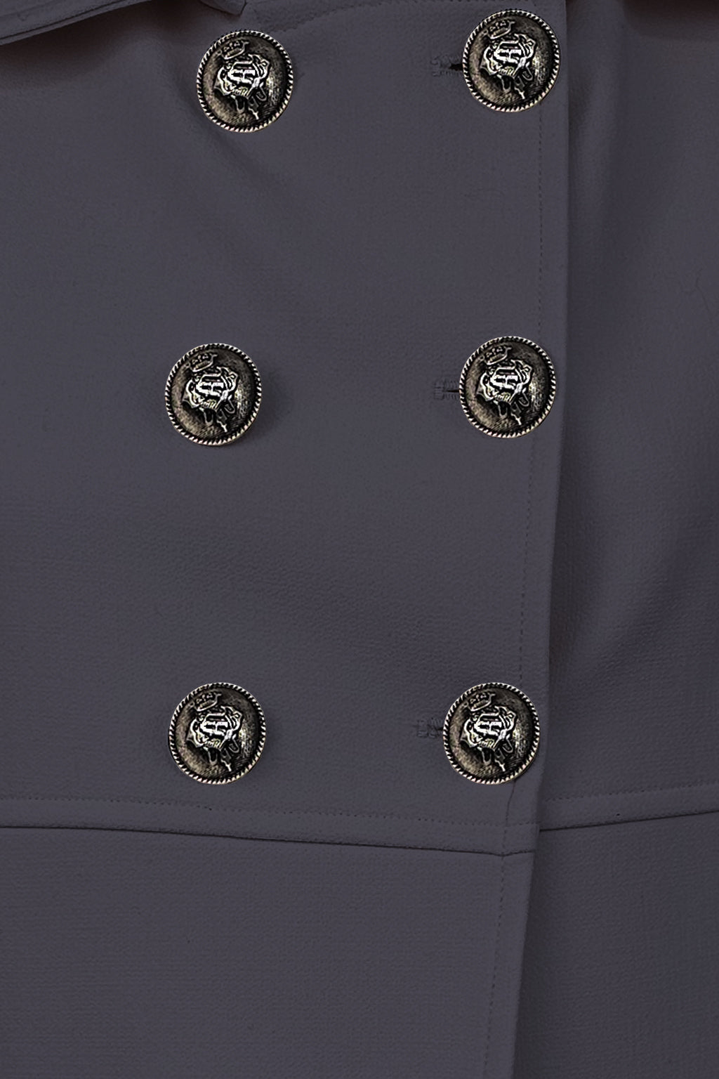 Cappotto doppiopetto bottoni militari
