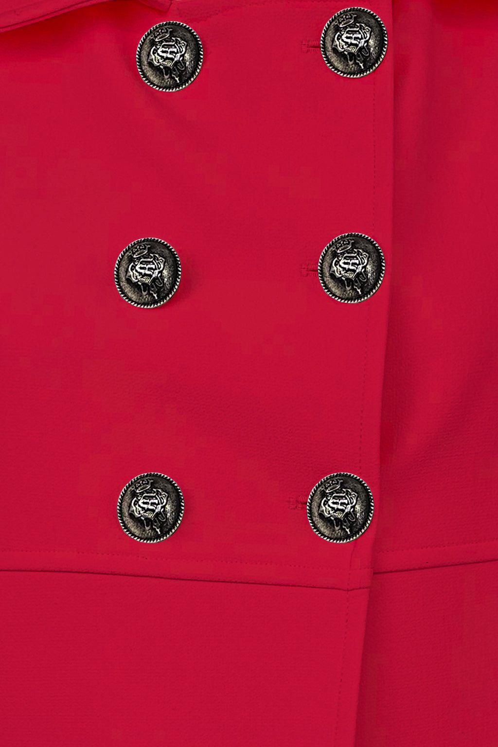 Cappotto doppiopetto bottoni militari