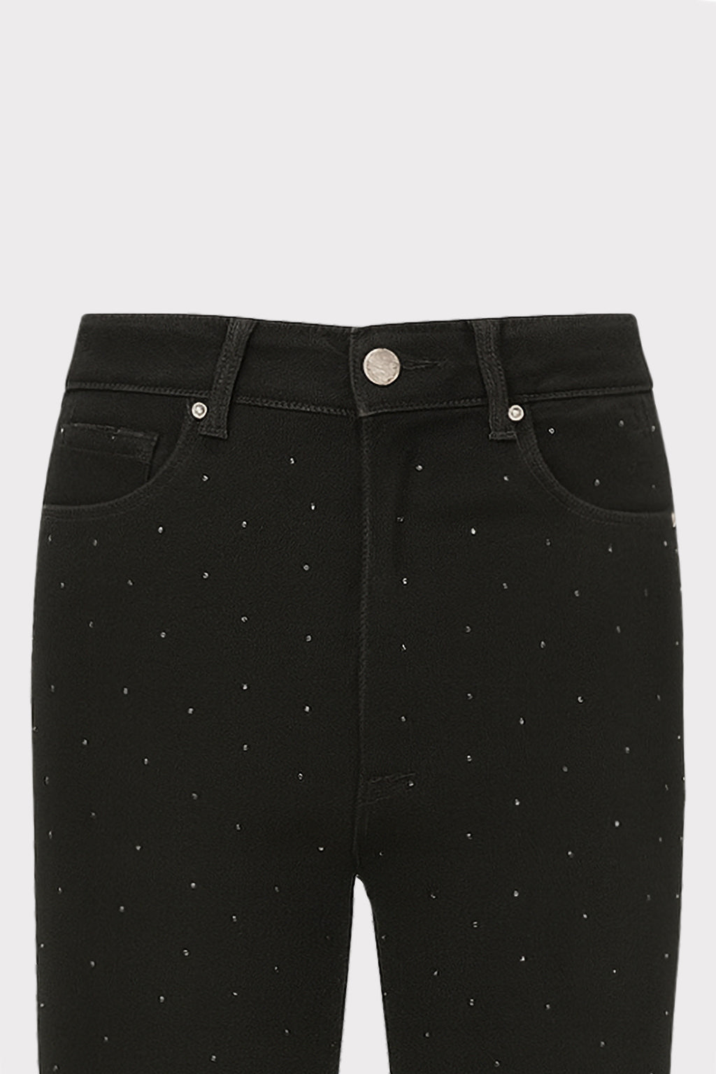 Jeans skinny con micro-strass