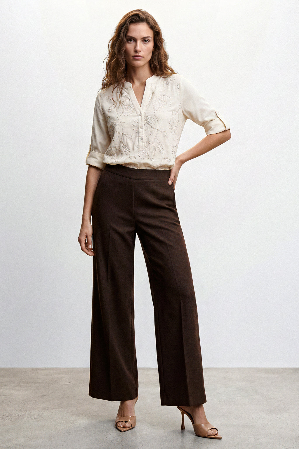 Camicia tunica con ricami