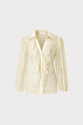 Camicia in pizzo con rouches