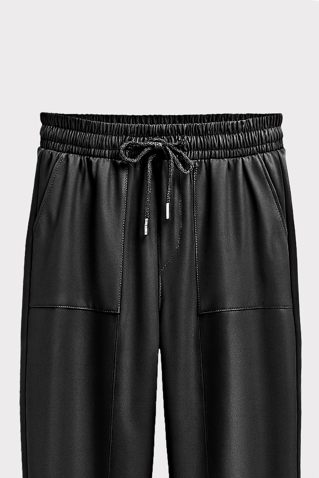 Pantaloni jogger ecopelle