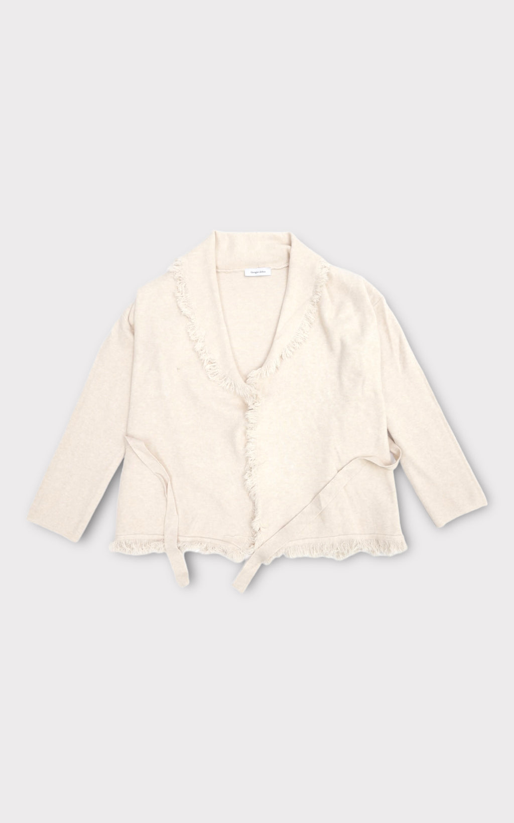 Maglia giacca effetto frange
