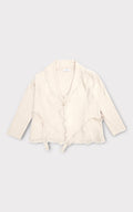 Maglia giacca effetto frange
