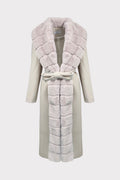 Cappotto lungo con pelliccia