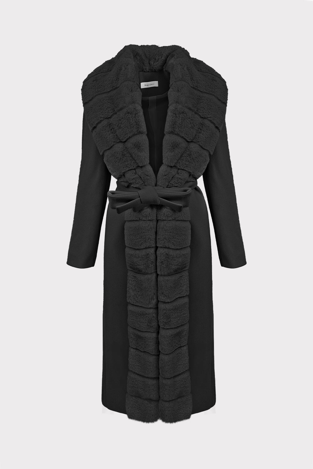 Cappotto lungo con pelliccia