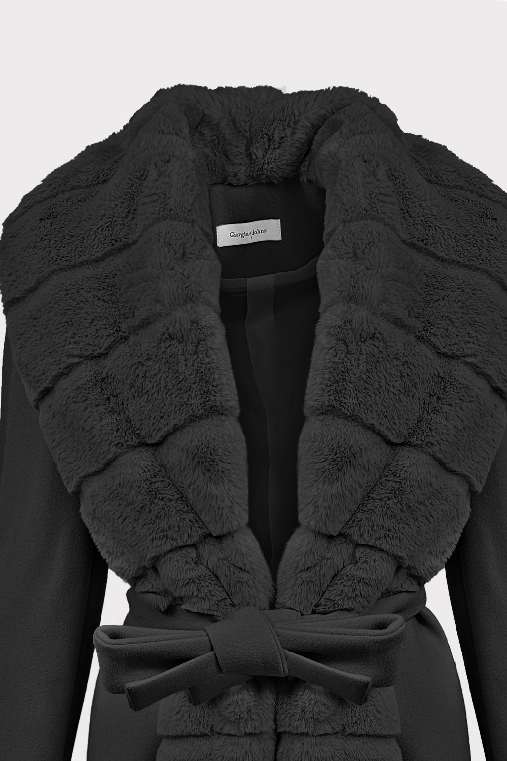 Cappotto lungo con pelliccia