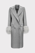 Cappotto polsi pelliccia