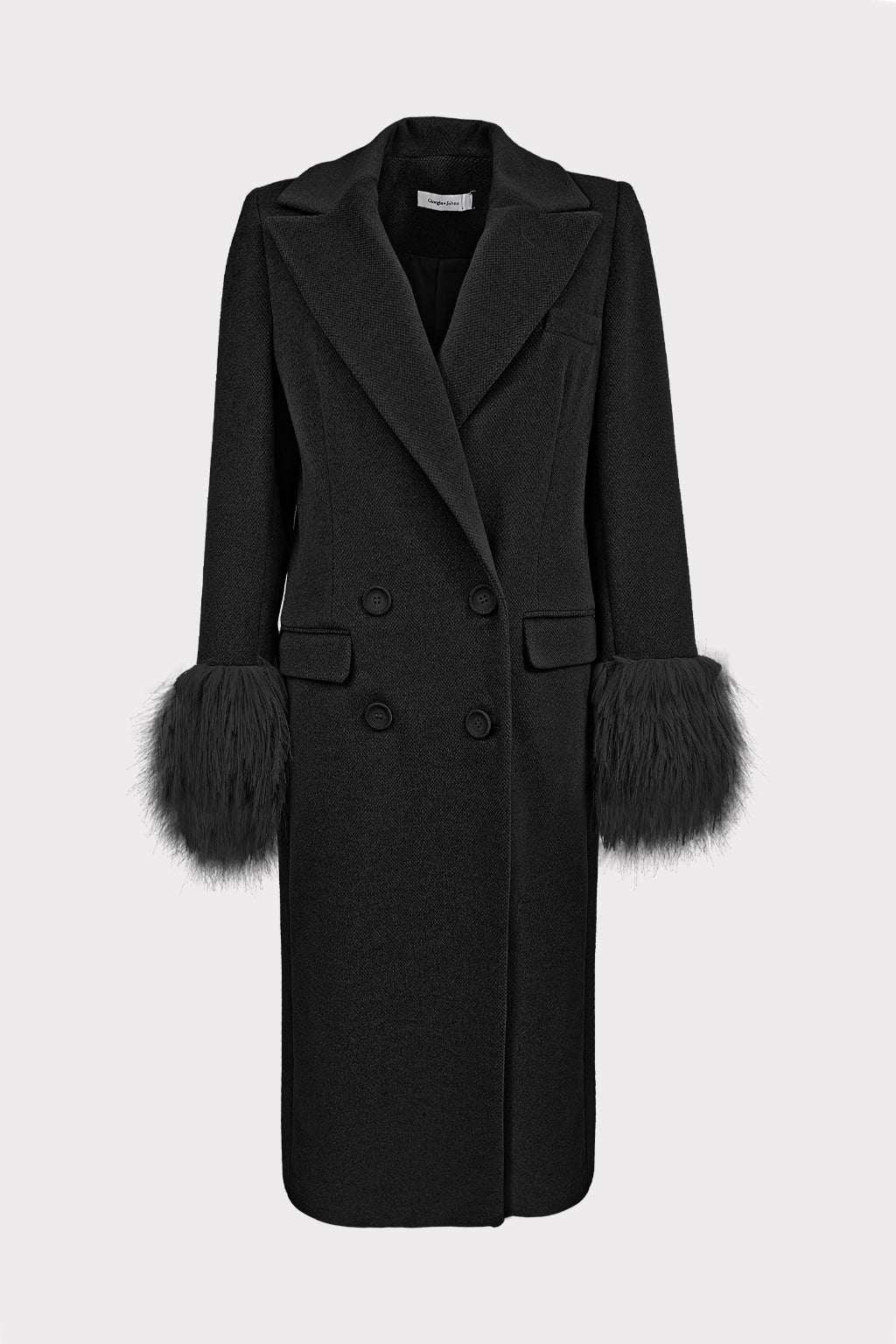 Cappotto polsi pelliccia