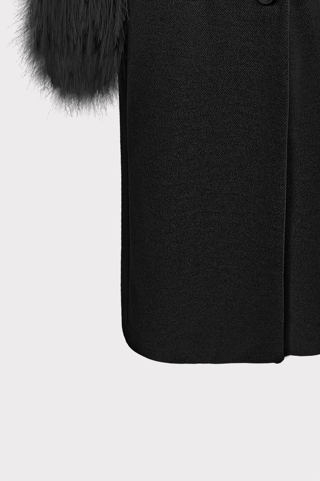 Cappotto polsi pelliccia