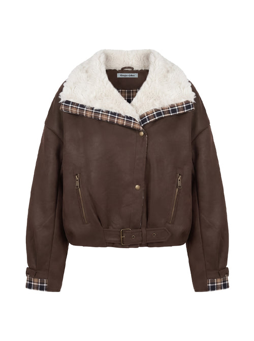 Giubbotto aviator profili tartan