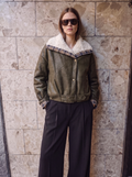 Giubbotto aviator profili tartan
