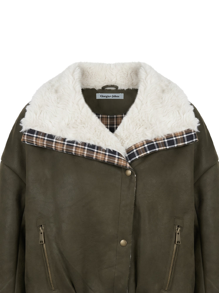 Giubbotto aviator profili tartan