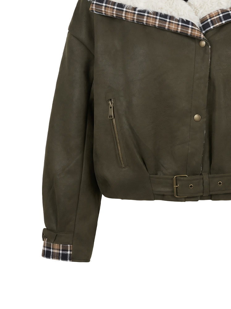 Giubbotto aviator profili tartan