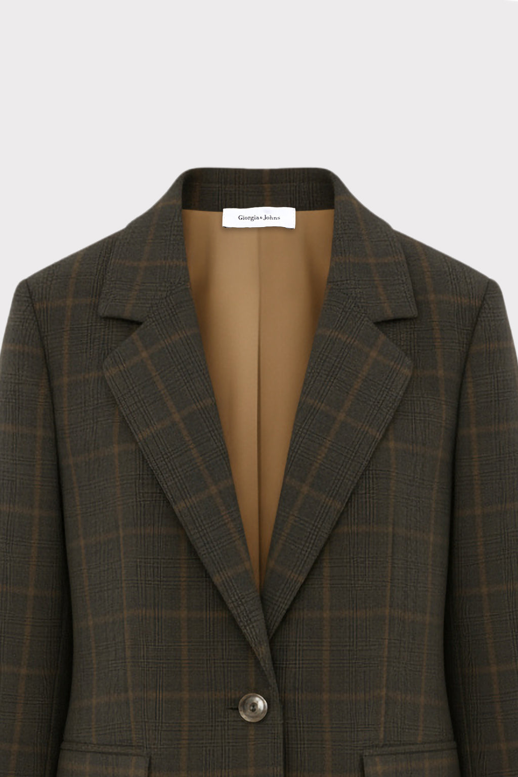 Blazer monopetto check