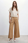 Camicia crop retro paillettes