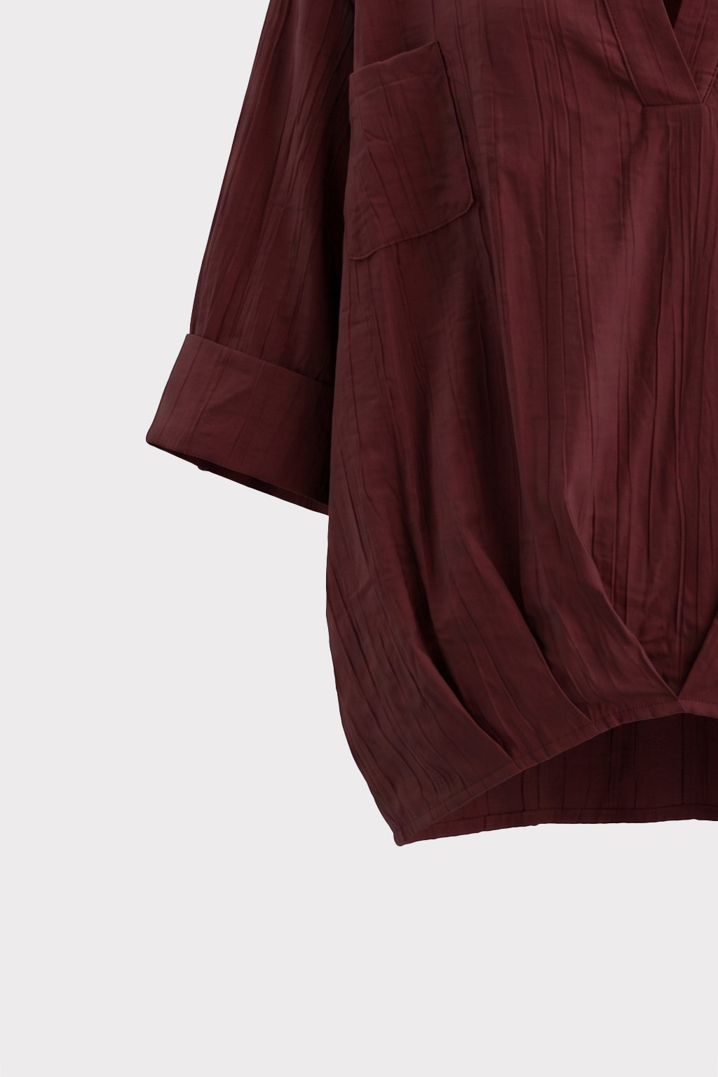 Blusa over con drappeggio