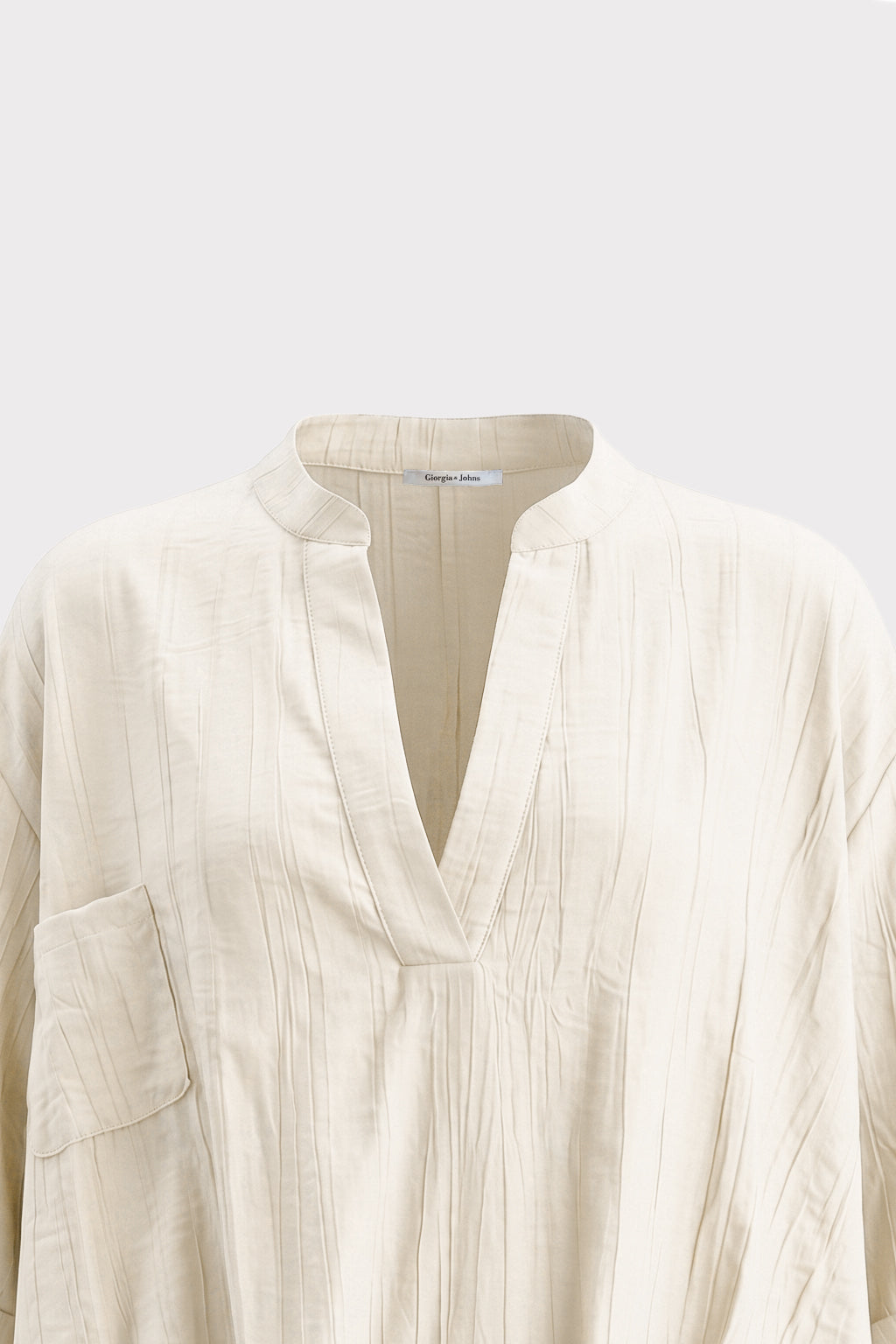 Blusa over con drappeggio