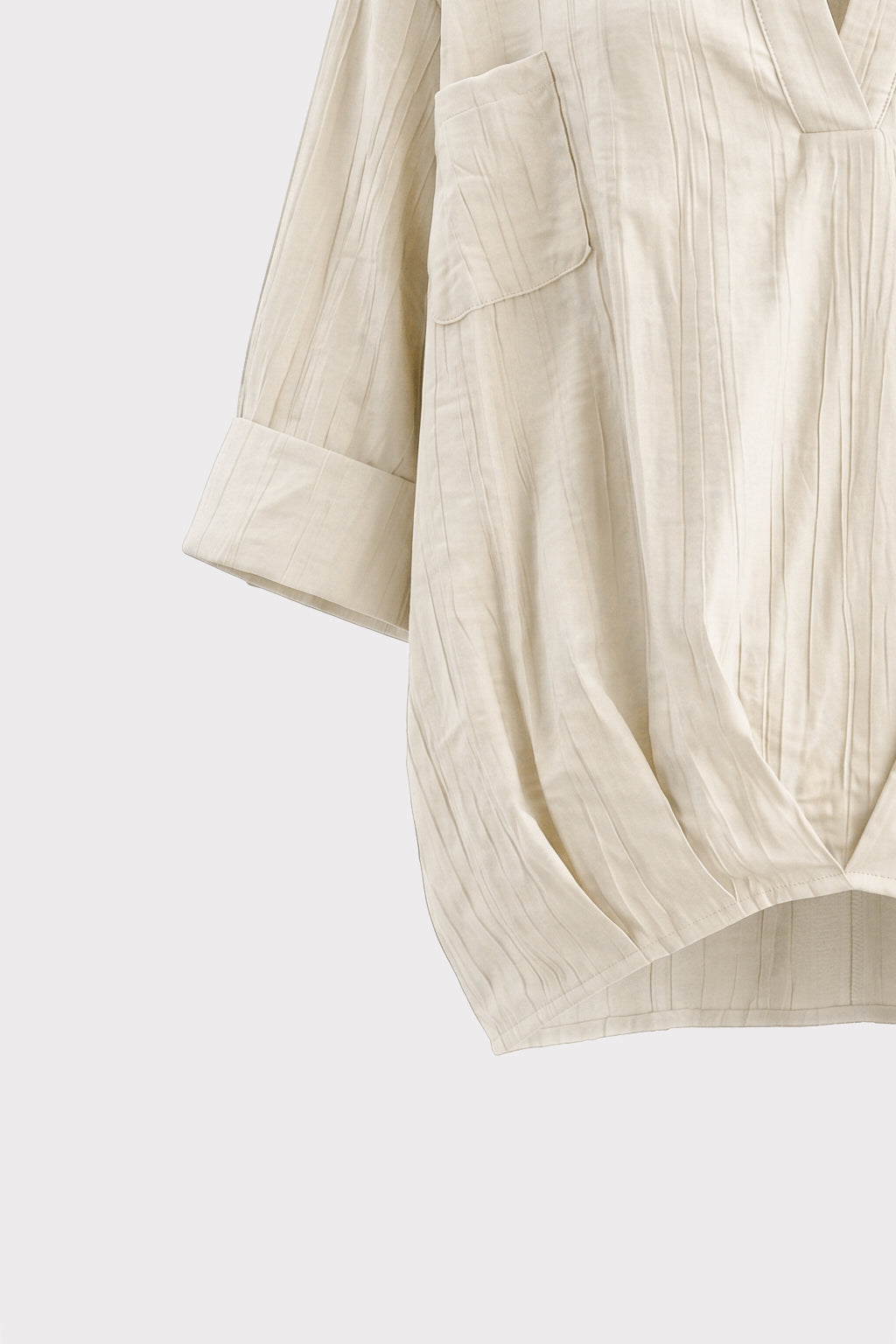 Blusa over con drappeggio