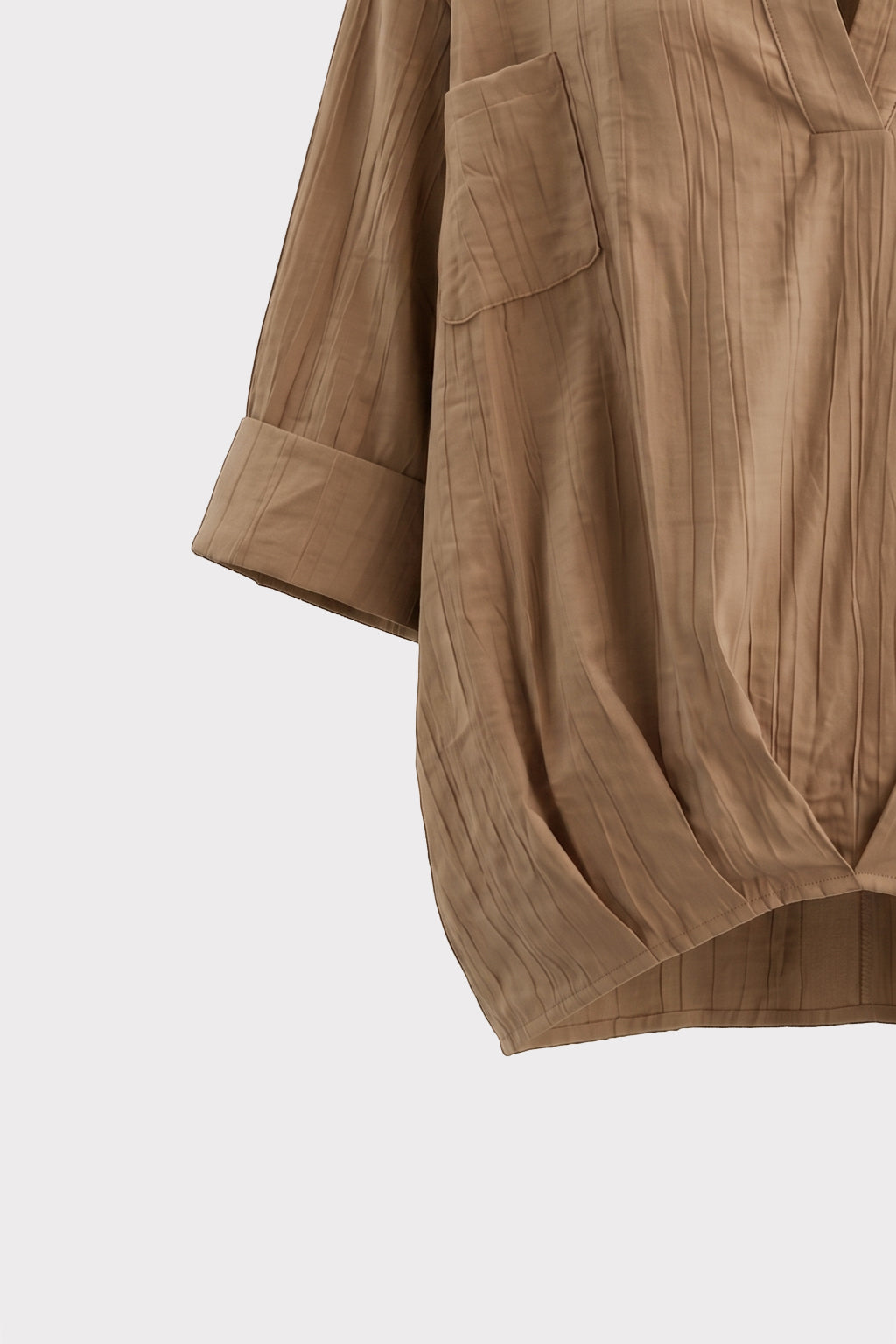 Blusa over con drappeggio