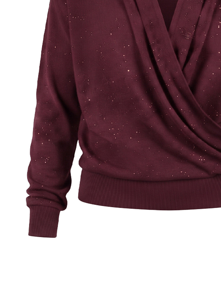Maglia incrociata con punti luce