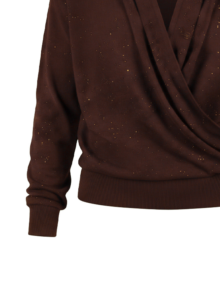 Maglia incrociata con punti luce