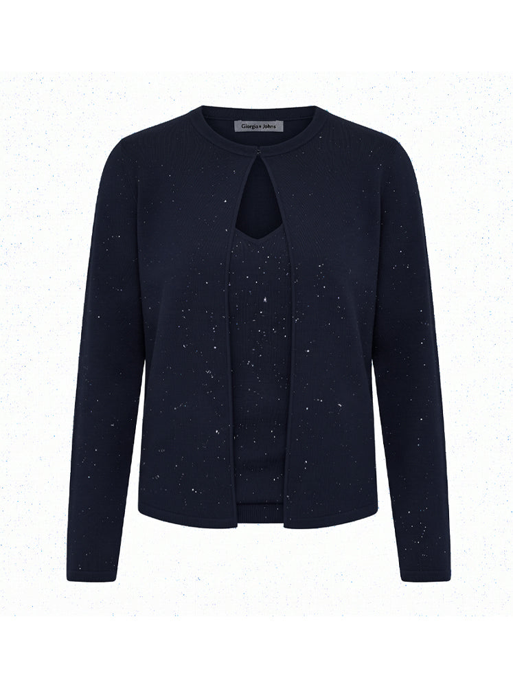 Twin set in maglia con punti luca