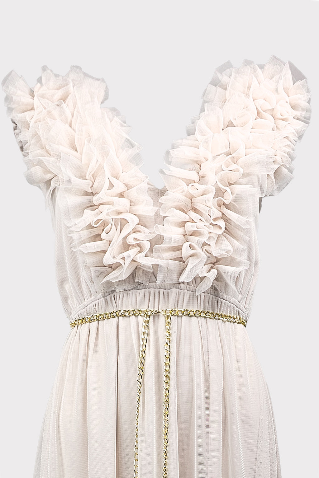 Abito tulle rouches