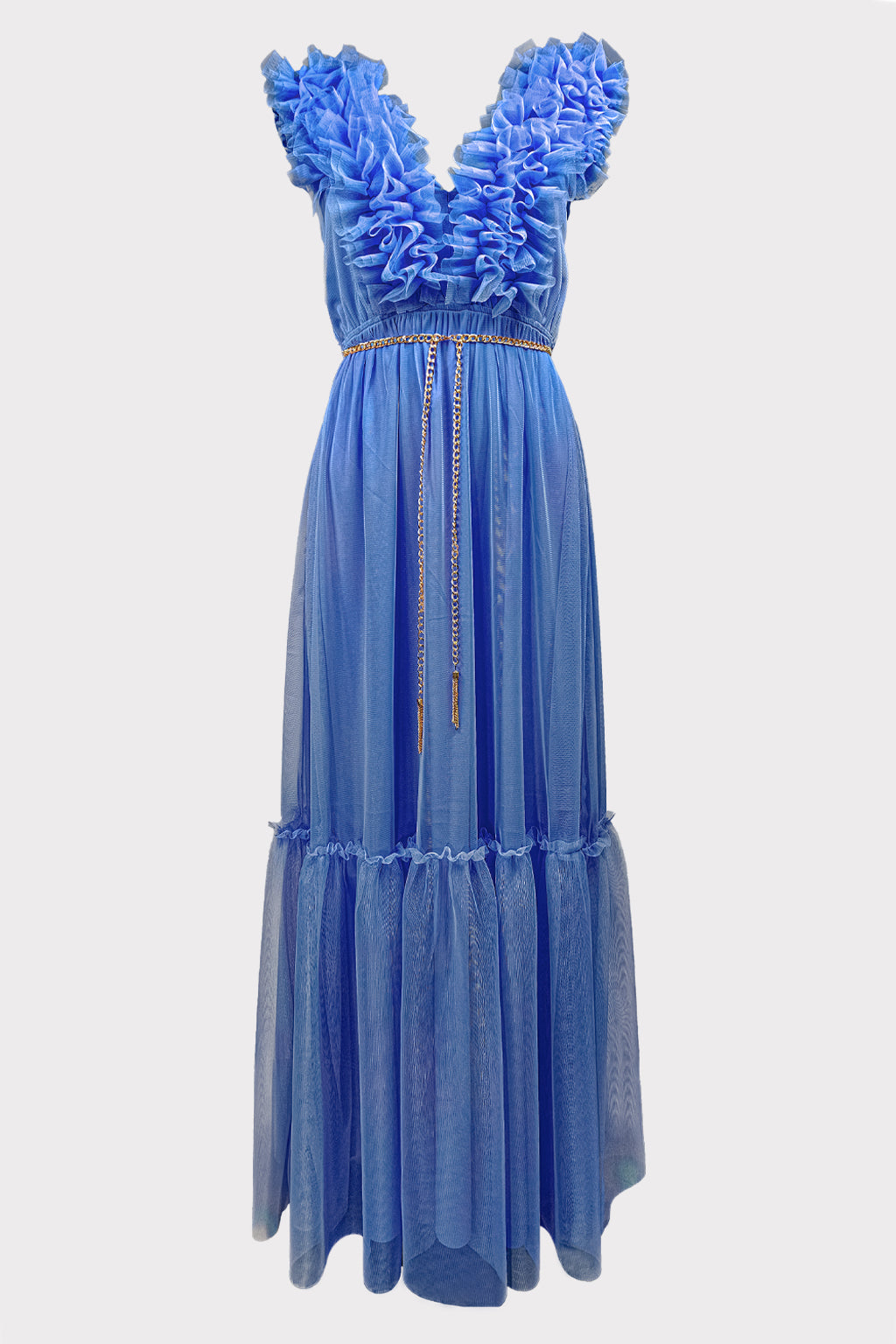 Abito tulle rouches