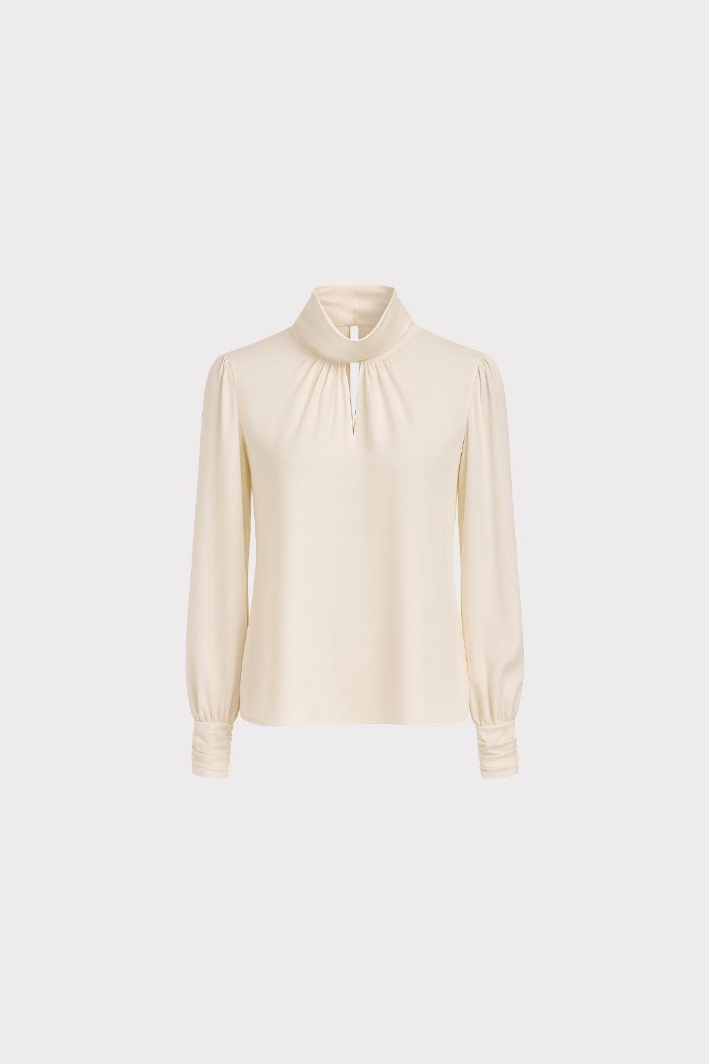 Blusa collo drappeggiato