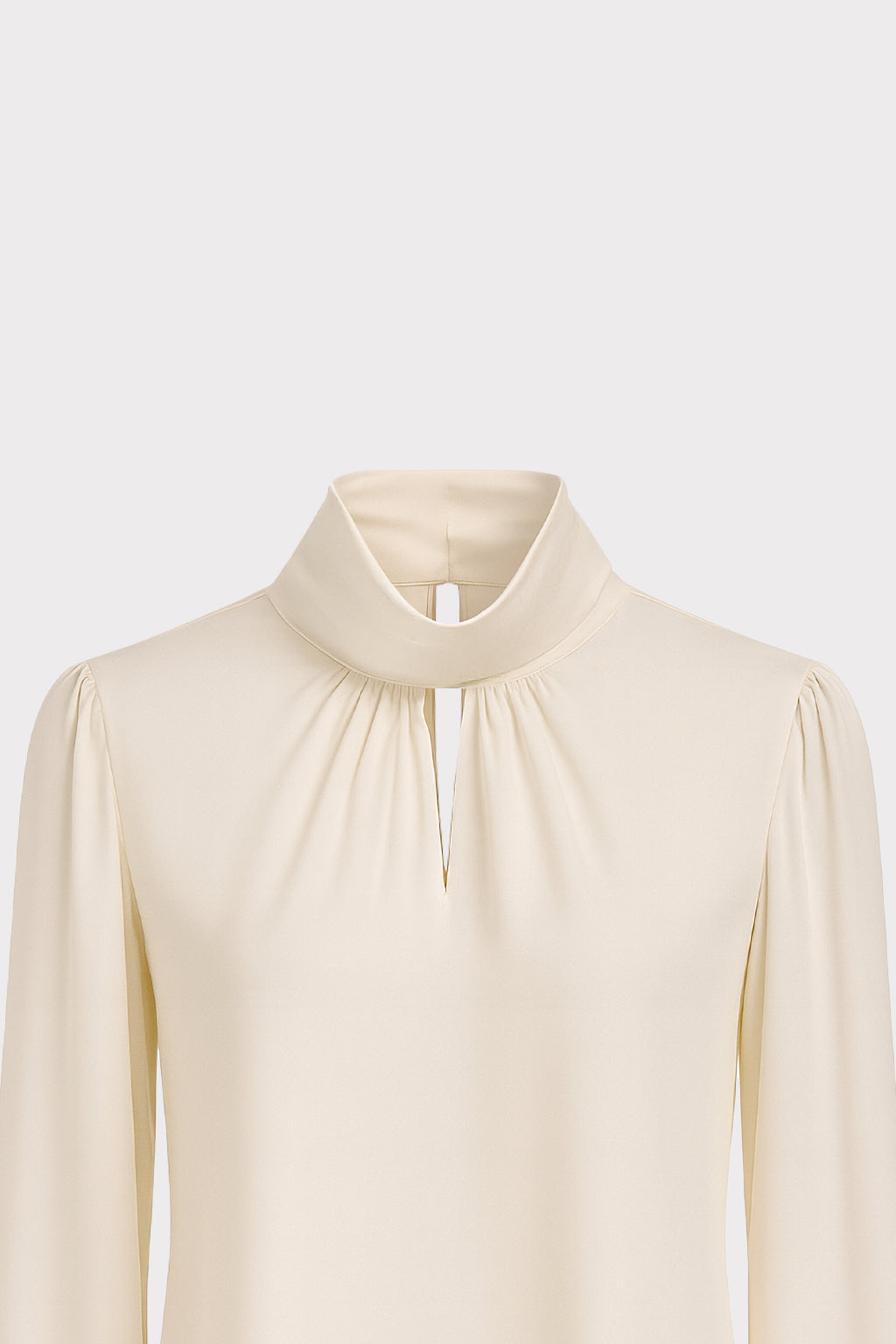Blusa collo drappeggiato