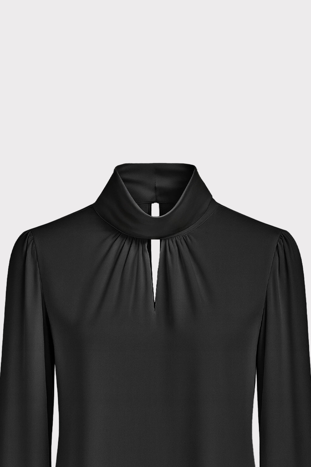 Blusa collo drappeggiato