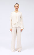 Blusa con pannello