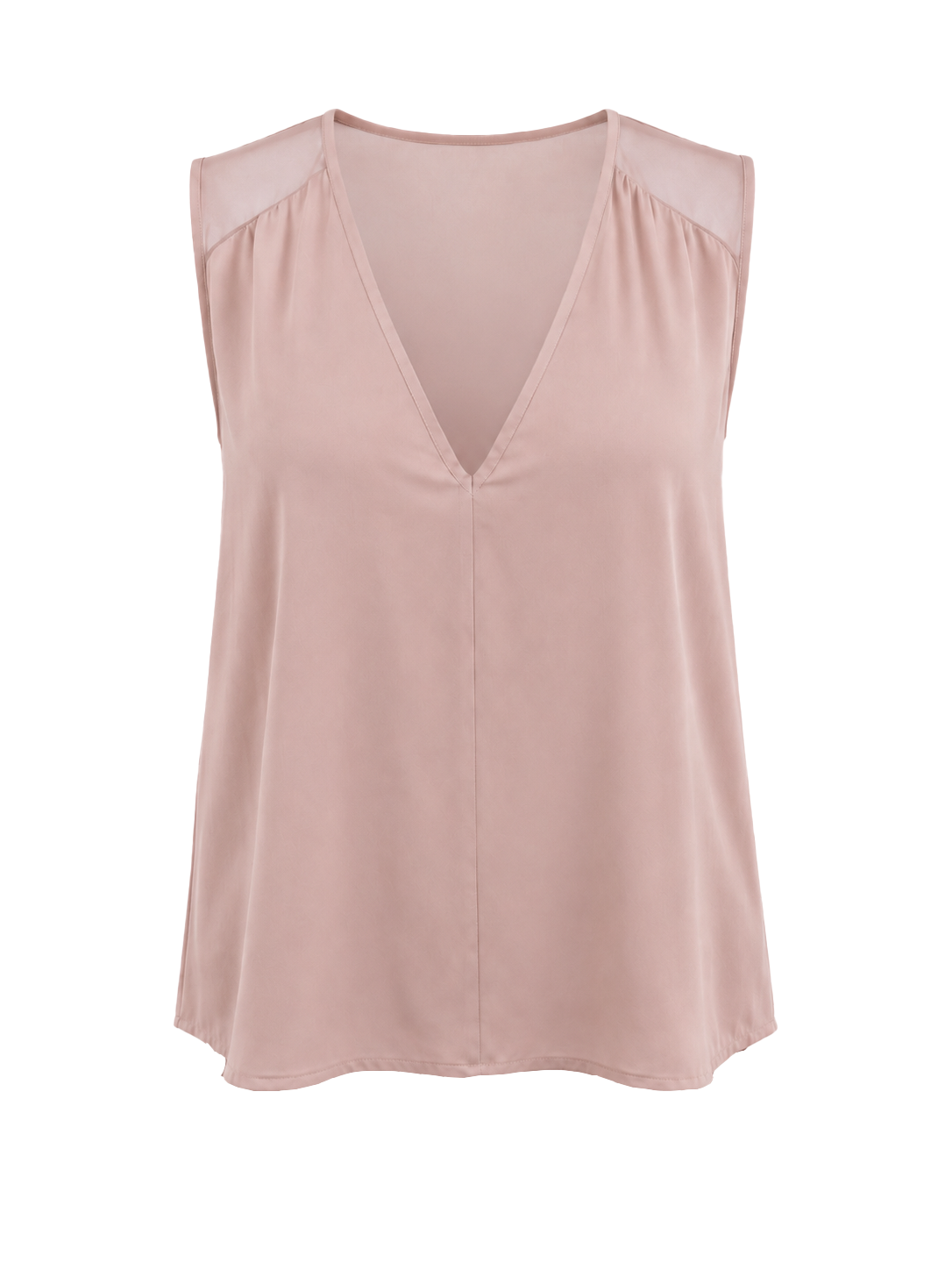 Top spalla larga scollo a V