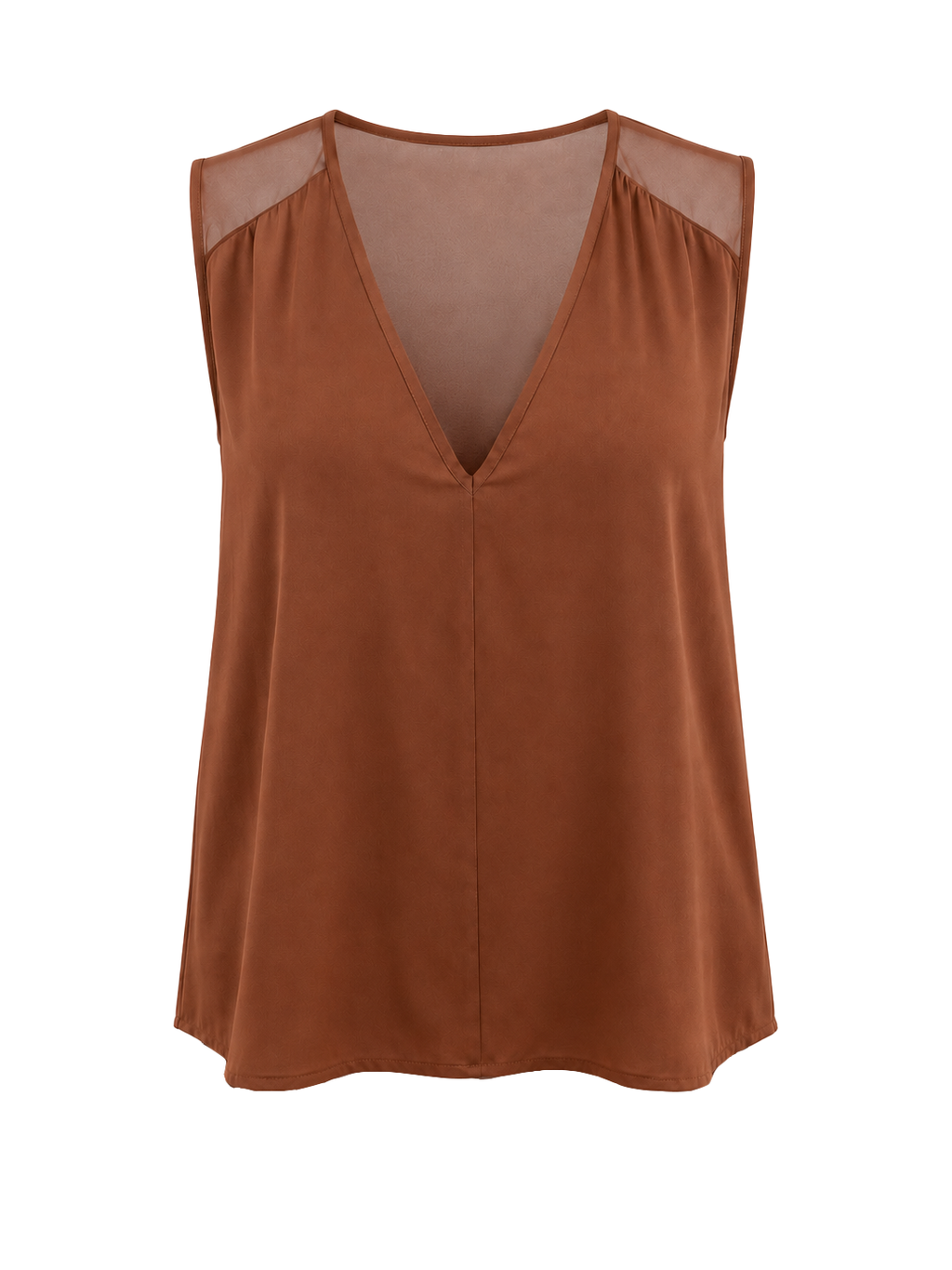 Top spalla larga scollo a V