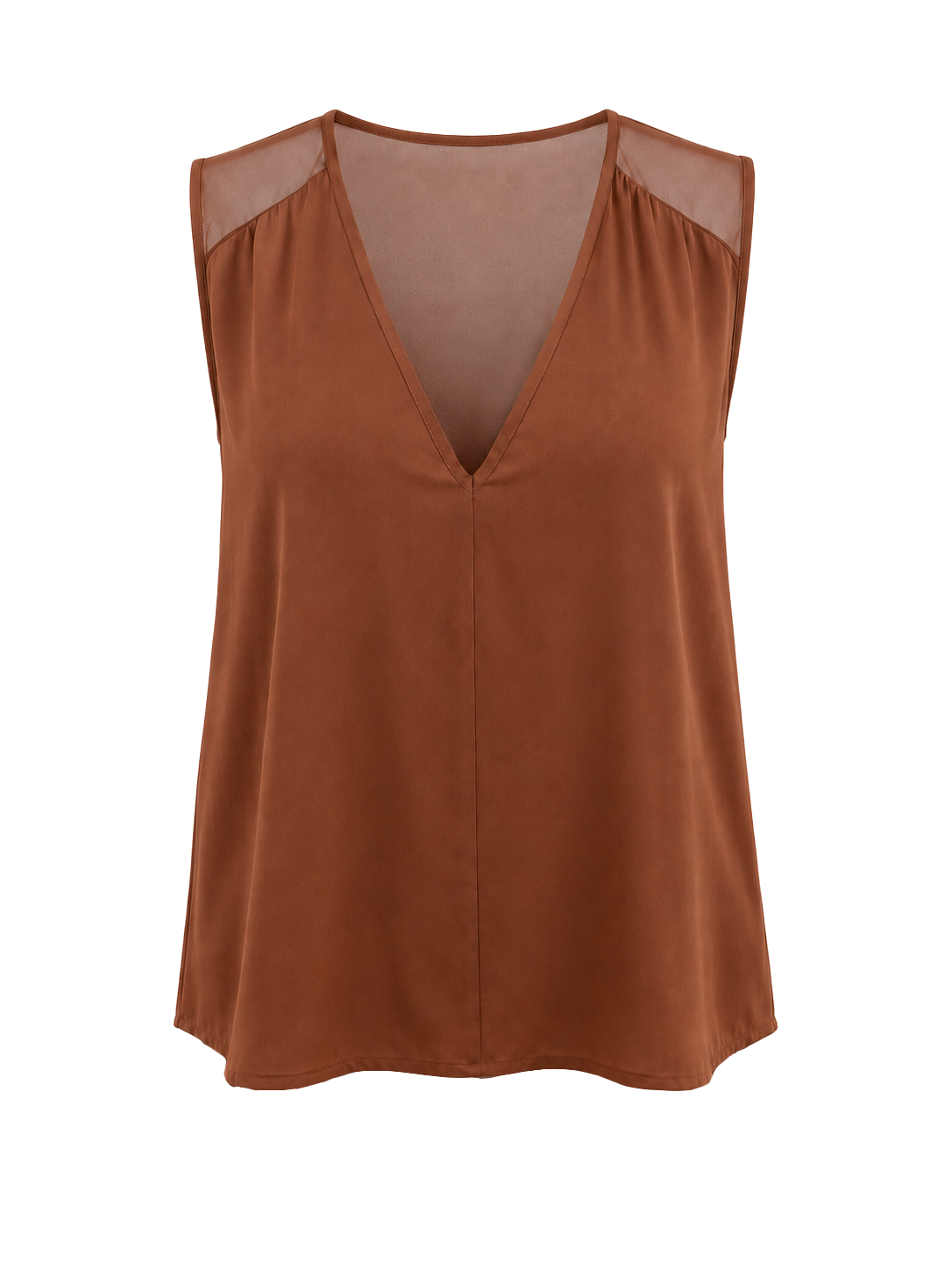 Top spalla larga scollo a V