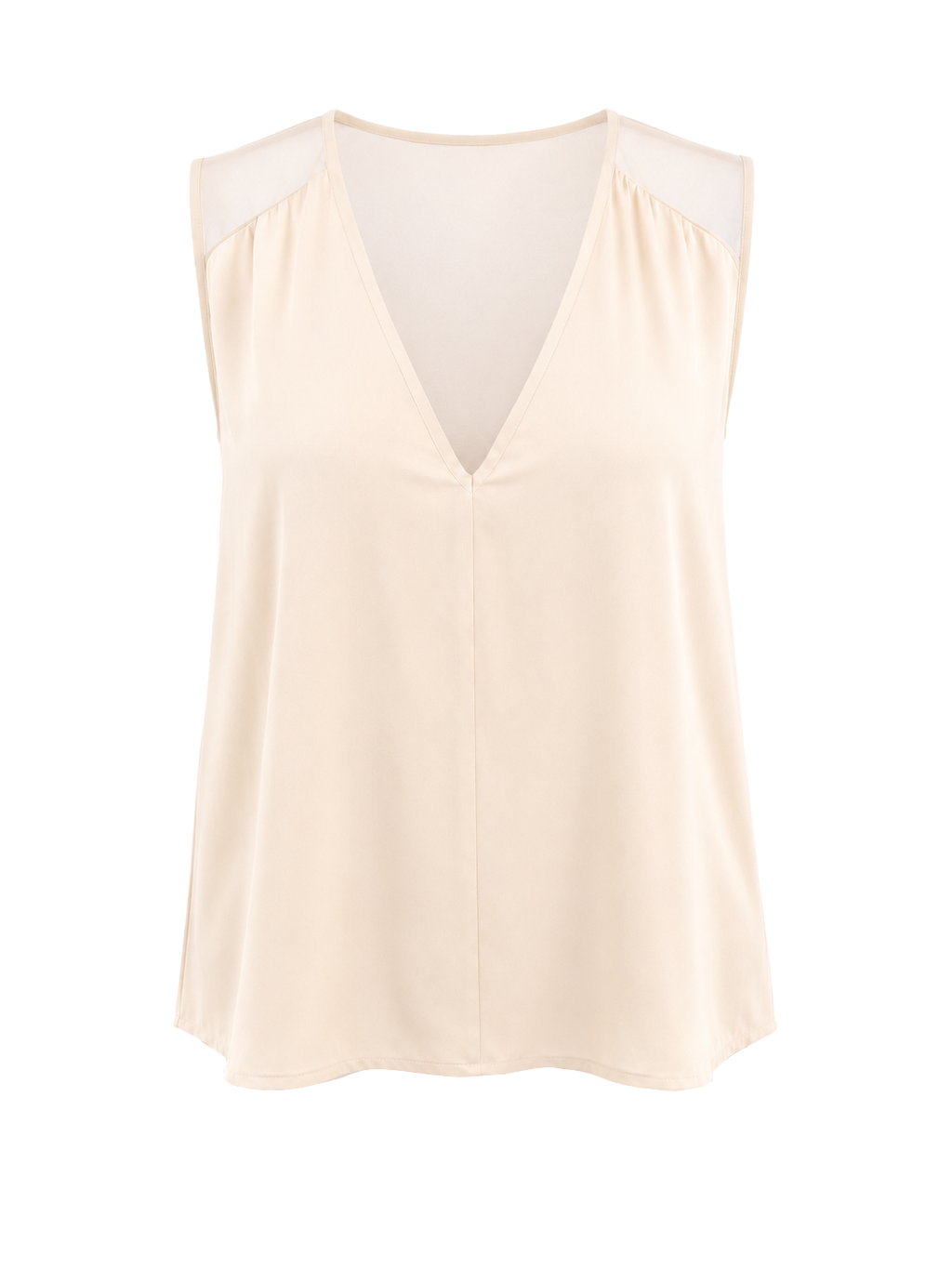 Top spalla larga scollo a V