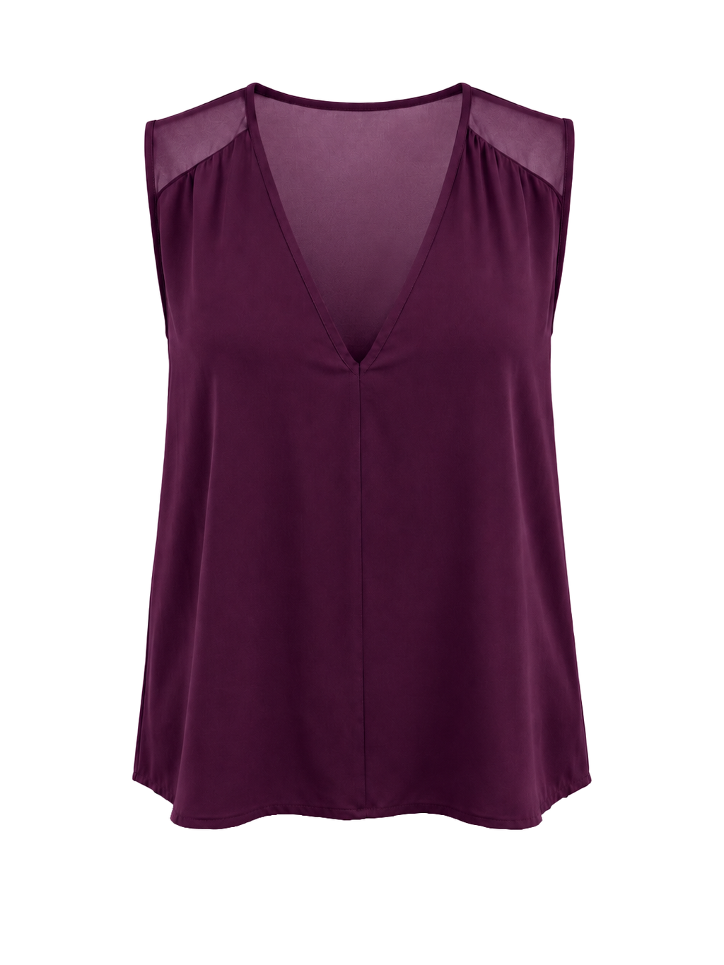 Top spalla larga scollo a V